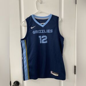 Nike Navy and Light Blue Grizzlies Jersey
